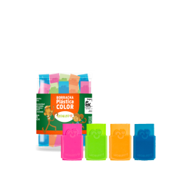 BORRACHA CAPA PLAST.CORES C/24 4680